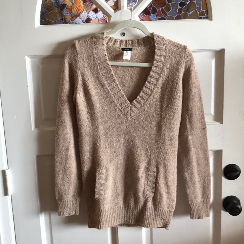 Jcrew wool pullover sweater in a pale pink- Size S